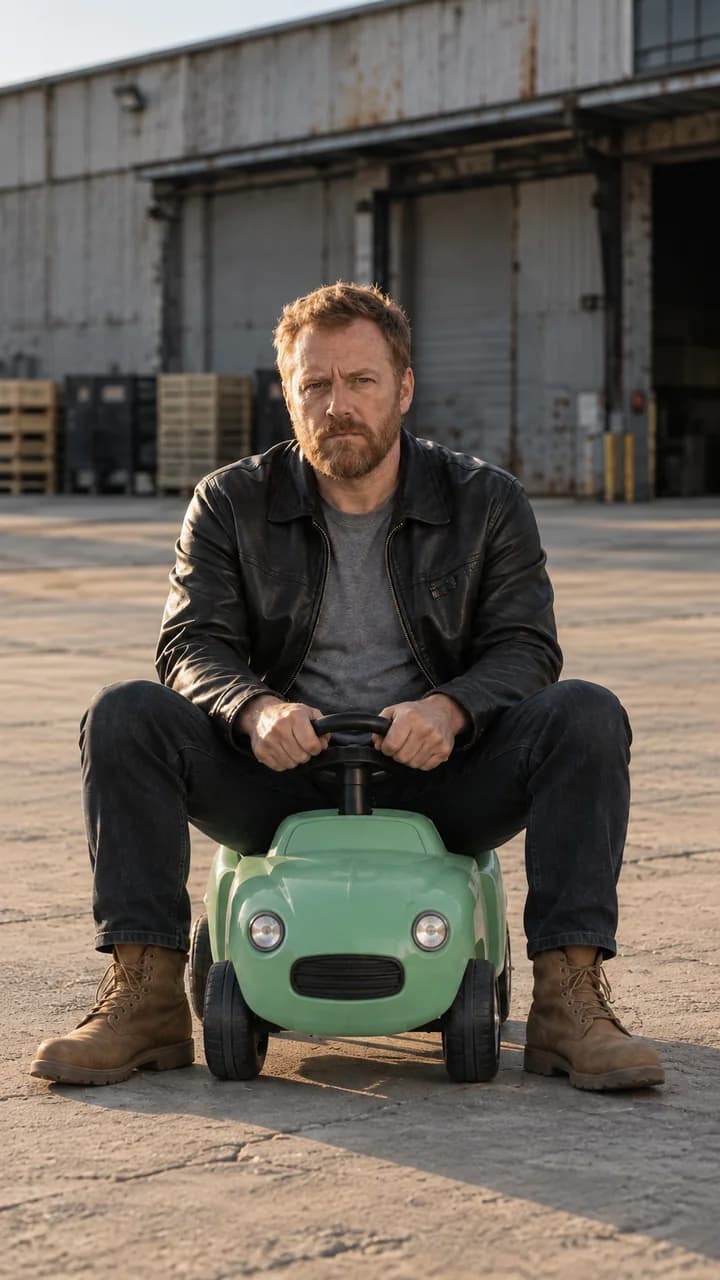 Wrong Car: Big movie energy. Very small car. concept preview
