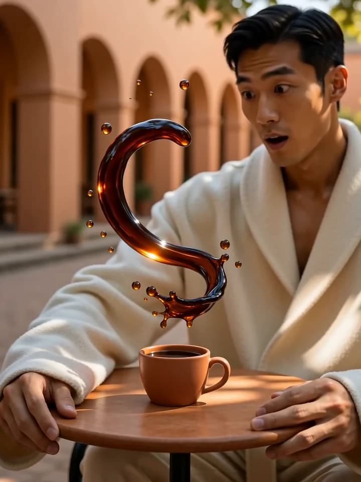 Coffee Spill animated concept