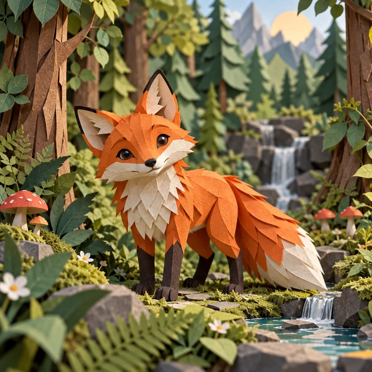 Paper story animated concept